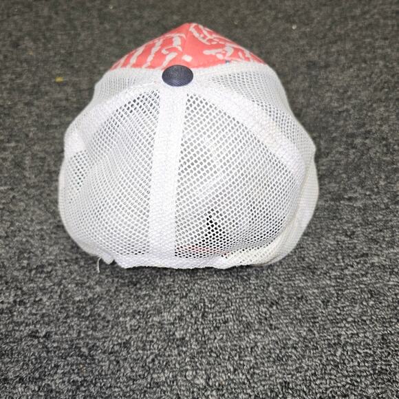 Vineyard Vines Trucker Hat Pink Blue Mesh Cap – Coastal Prep Y2K Dad Hat - Picture 3 of 6